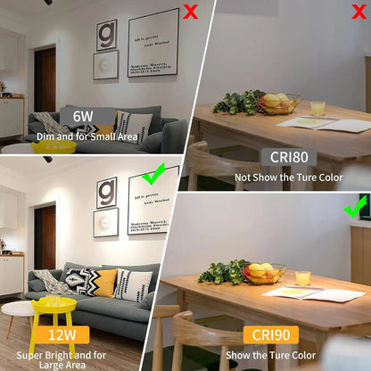 Spot Eclairage LED sur Rail COB 220V, Ambiance Chaleureuse, Design Moderne - Luminous Place