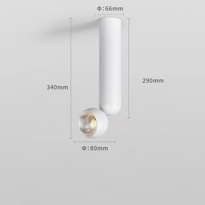 Spot Eclairage LED Surface Rotatif CRI 90 Aluminium 12W Lumière Chaude - Luminous Place