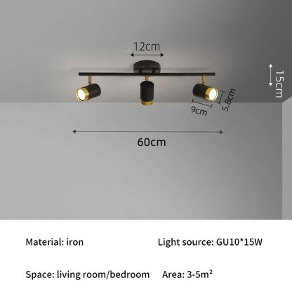 Spot Eclairage Lustre sur Rail LED Nordique en Aluminium, Lumière Chaude et Froide - Luminous Place