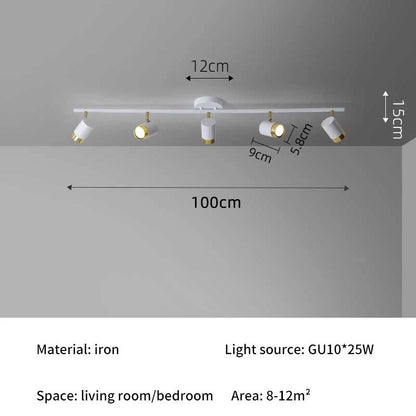 Spot Eclairage Lustre sur Rail LED Nordique en Aluminium, Lumière Chaude et Froide - Luminous Place