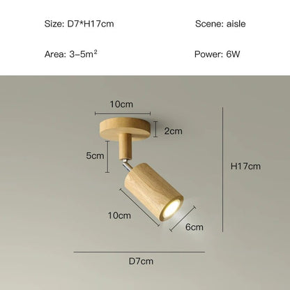 Spot Eclairage Plafonnier LED Bois Moderne, Lumière Chaude Ambiance Cosy - Luminous Place