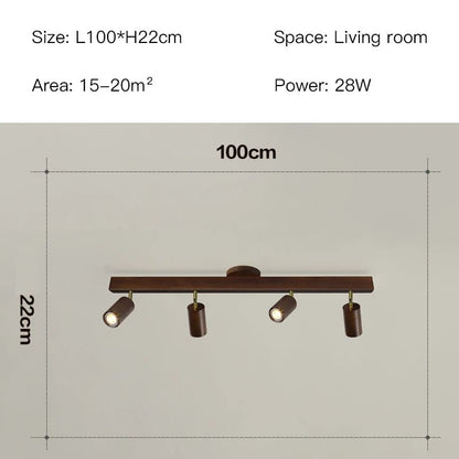 Spot Eclairage Plafonnier LED Bois Moderne, Lumière Chaude Ambiance Cosy - Luminous Place