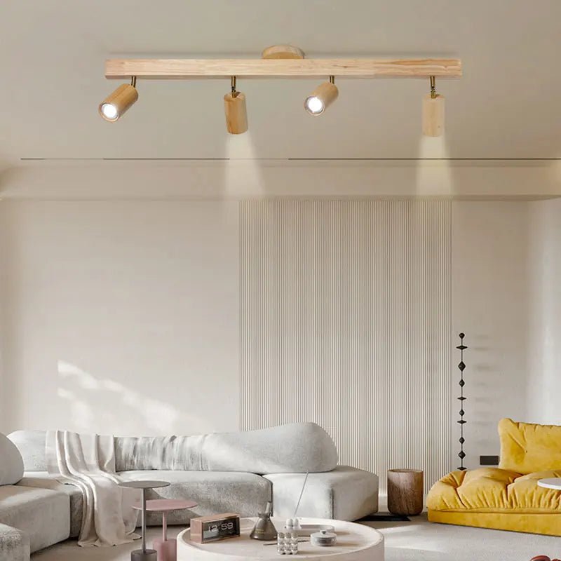 Spot Eclairage Plafonnier LED Bois Moderne, Lumière Chaude Ambiance Cosy - Luminous Place