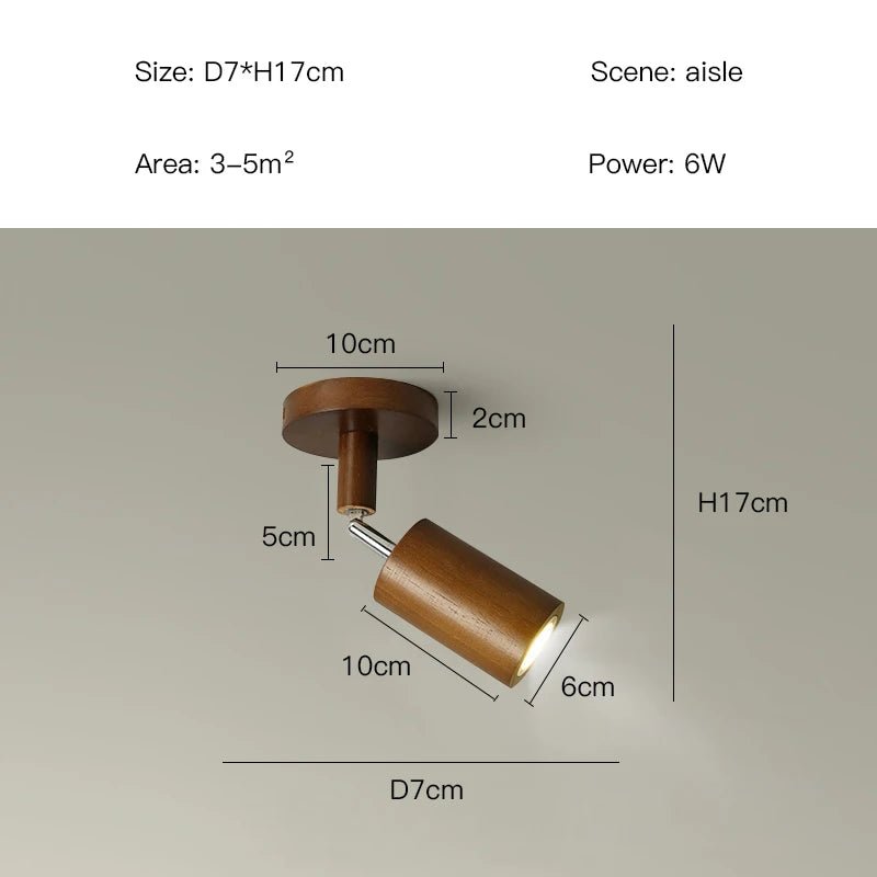 Spot Eclairage Plafonnier LED Bois Moderne, Lumière Chaude Ambiance Cosy - Luminous Place