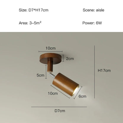 Spot Eclairage Plafonnier LED Bois Moderne, Lumière Chaude Ambiance Cosy - Luminous Place