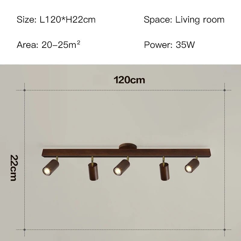 Spot Eclairage Plafonnier LED Bois Moderne, Lumière Chaude Ambiance Cosy - Luminous Place
