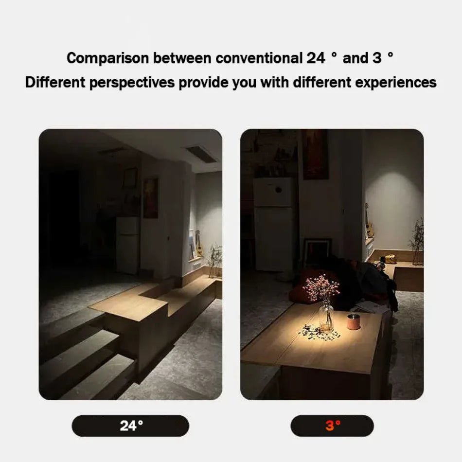 Spot Eclairage Plafonnier LED Encastré COB Aluminium Angle Étroit 3° - 15° - Luminous Place