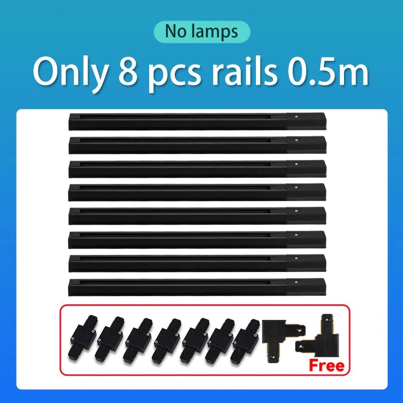 Spot Eclairage Rail Lumineux 220V/110V avec Spots LED COB Design Moderne - Luminous Place