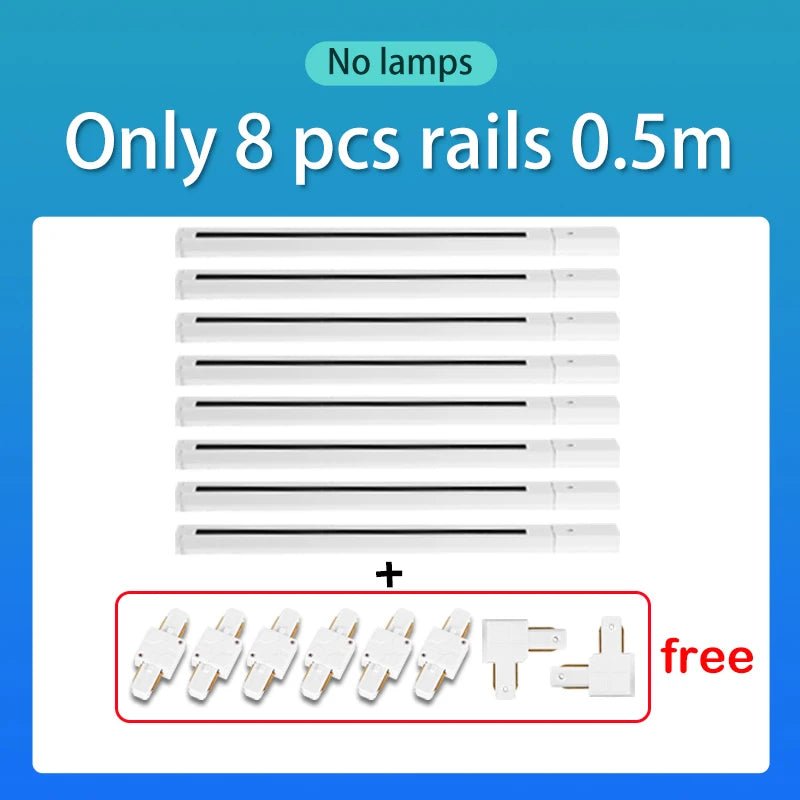 Spot Eclairage Rail Lumineux 220V/110V avec Spots LED COB Design Moderne - Luminous Place