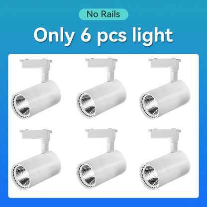 Spot Eclairage Rail Lumineux 220V/110V avec Spots LED COB Design Moderne - Luminous Place