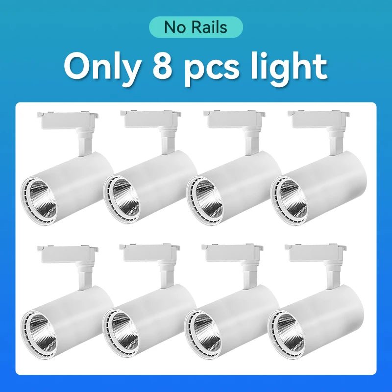 Spot Eclairage Rail Lumineux 220V/110V avec Spots LED COB Design Moderne - Luminous Place