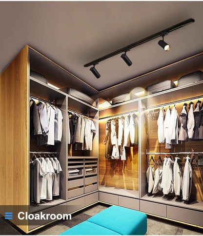 Spot Eclairage Rail Lumineux 220V/110V avec Spots LED COB Design Moderne - Luminous Place