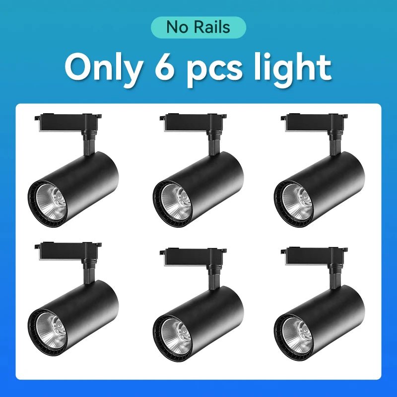 Spot Eclairage Rail Lumineux 220V/110V avec Spots LED COB Design Moderne - Luminous Place