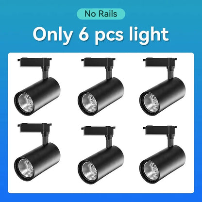 Spot Eclairage Rail Lumineux 220V/110V avec Spots LED COB Design Moderne - Luminous Place