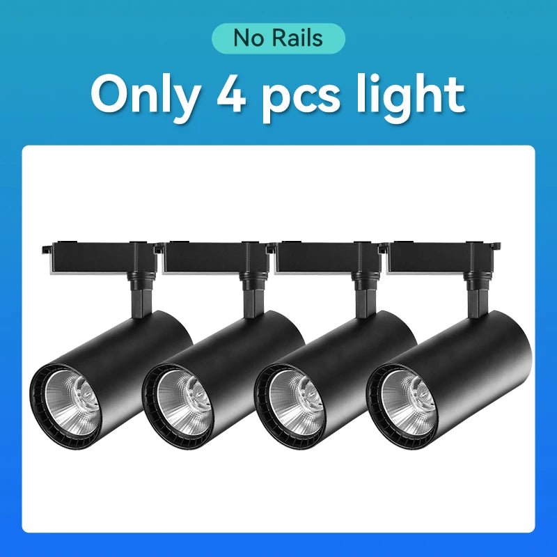 Spot Eclairage Rail Lumineux 220V/110V avec Spots LED COB Design Moderne - Luminous Place