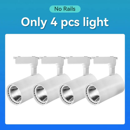 Spot Eclairage Rail Lumineux 220V/110V avec Spots LED COB Design Moderne - Luminous Place